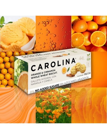 Galleta 0% Sin Azúcares Añadidos Integral con Naranja y Canela