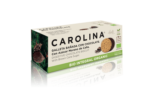 Galleta Bio Integral Digestive con Chocolate. Vegana