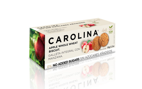 Galleta 0% Sin Azúcares Añadidos Integral con Manzana. Vegana