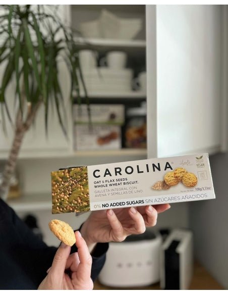 Galleta 0% Sin Azúcares Añadidos Integral con Avena y Lino. Vegana