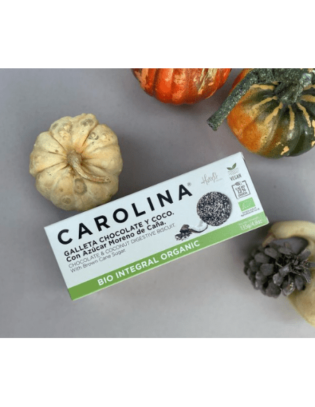 Galleta Bio Integral Digestive con Chocolate & Coco. Vegana