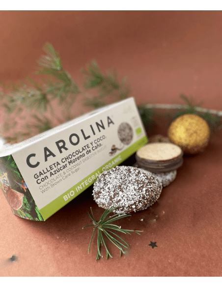 Galleta Bio Integral Digestive con Chocolate & Coco. Vegana