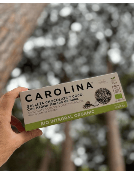 Galleta Bio Integral Digestive con Chocolate & Coco. Vegana