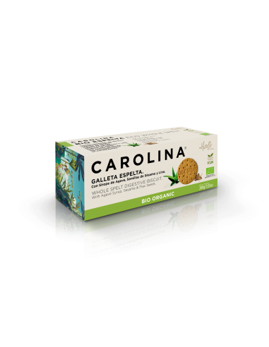 Galleta Bio Integral Espelta Digestiva.Vegana Carolina Honest